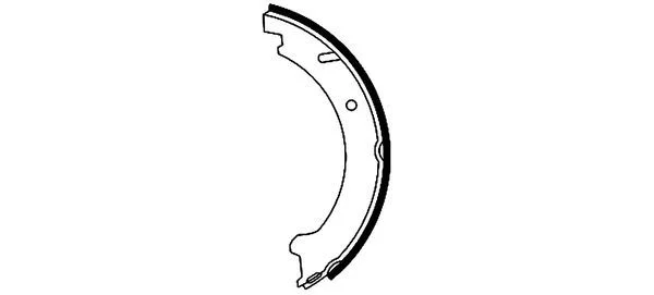 Brake Shoe Set, parking brake TEXTAR 91046000