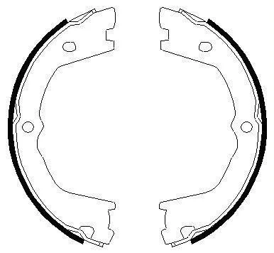 Conjunto de sapatas de travão, travão de estacionamento TEXTAR 91074900