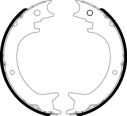 Brake Shoe Set, parking brake TEXTAR 91083800