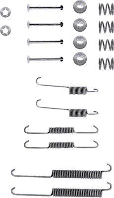 Accessory Kit, brake shoes TEXTAR 97010400