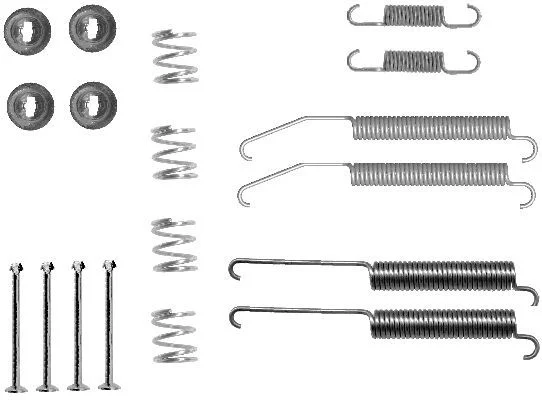 Accessory Kit, brake shoes TEXTAR 97031400