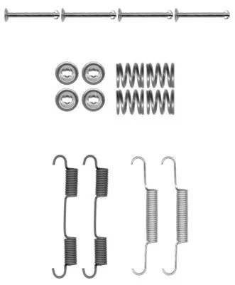Kit de acessórios, sapatas do travão de estacionamento TEXTAR 97037500
