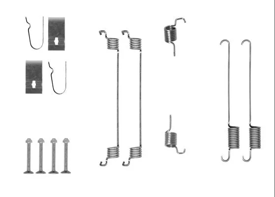 Kit de acessórios, sapatas de travão TEXTAR 97041200