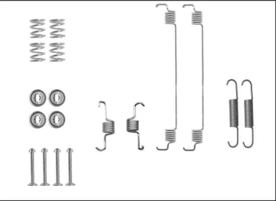 Kit de acessórios, sapatas de travão TEXTAR 97041600