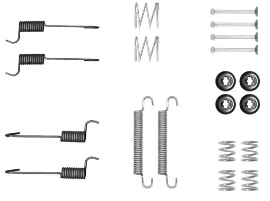Accessory Kit, parking brake shoes TEXTAR 97048200
