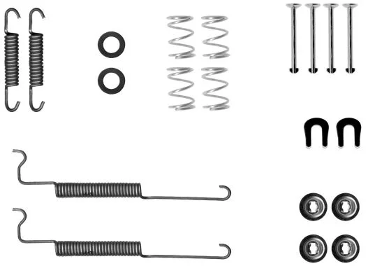 Kit de acessórios, sapatas de travão TEXTAR 97048300