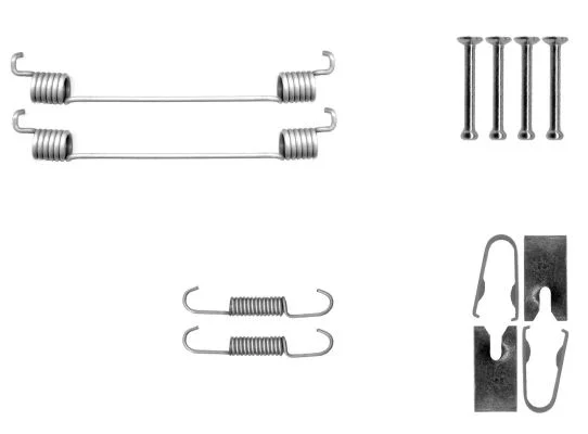 Kit de acessórios, sapatas de travão TEXTAR 97048600