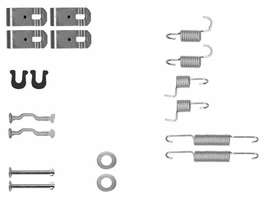 Accessory Kit, parking brake shoes TEXTAR 97048800