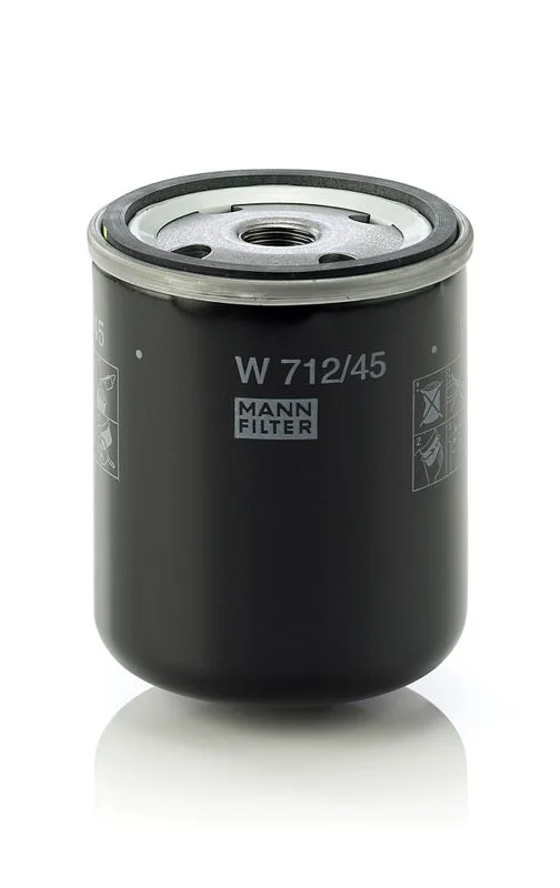 Filtro hidráulico, transmissão automática MANN-FILTER W712/45