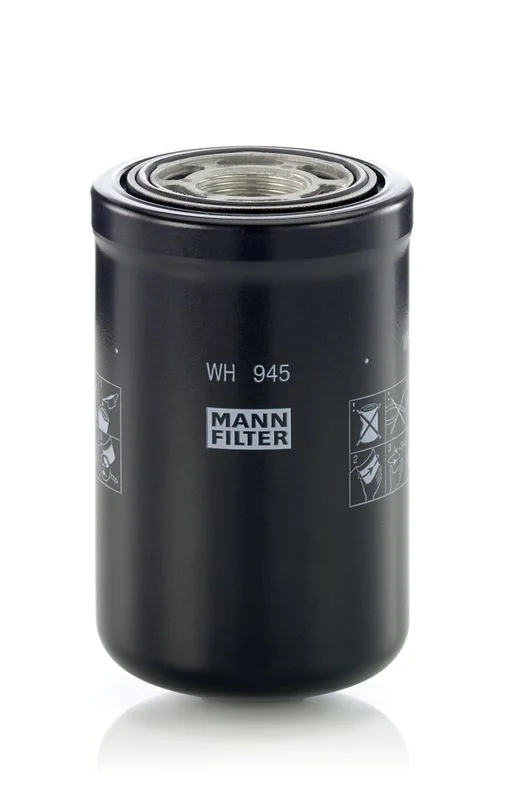 Filtro hidráulico, transmissão automática MANN-FILTER WH 945
