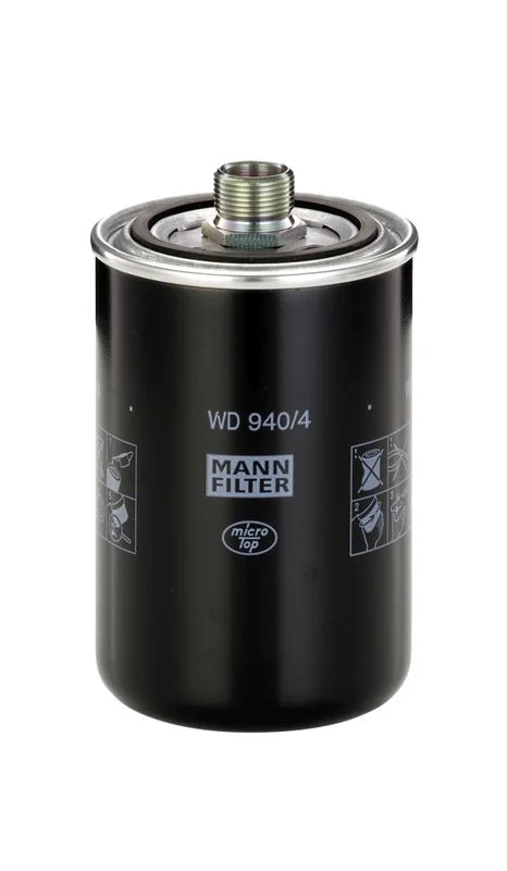 Filtro hidráulico, transmissão automática MANN-FILTER WD 940/4