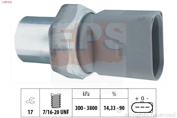 Pressure Switch, air conditioning EPS 1.980.023