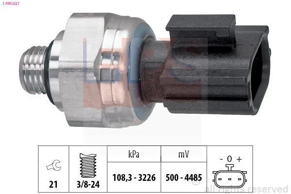 Pressure Switch, air conditioning EPS 1.980.027