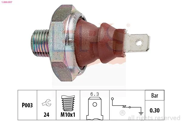Oil Pressure Switch EPS 1.800.007