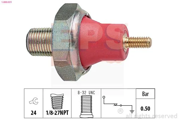 Interruptor de pressão de óleo EPS 1.800.031