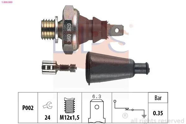 Interruptor de pressão de óleo EPS 1.800.060