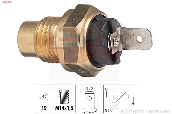 Sensor, temperatura do óleo EPS 1.830.096