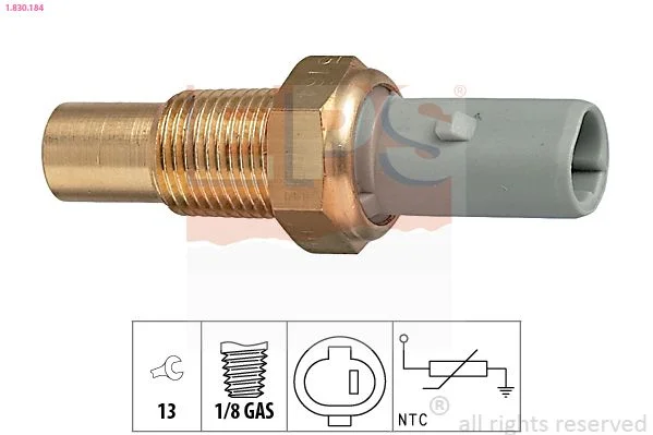 Sensor, temperatura do líquido de refrigeração EPS 1.830.184