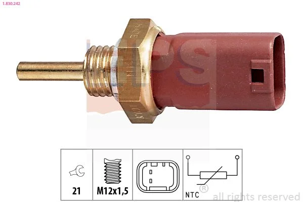 Sensor, temperatura do líquido de refrigeração EPS 1.830.242