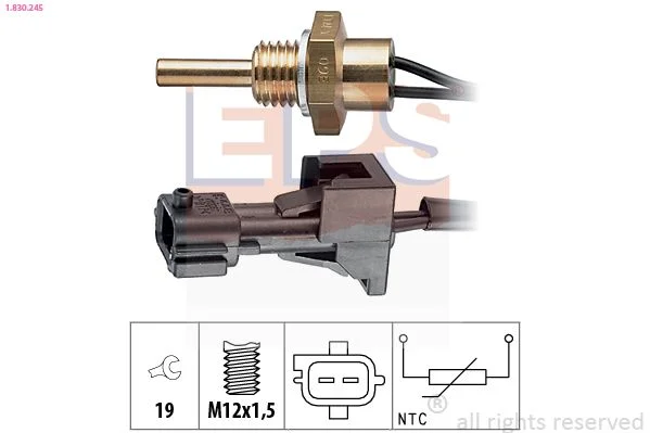 Sensor, coolant temperature EPS 1.830.245