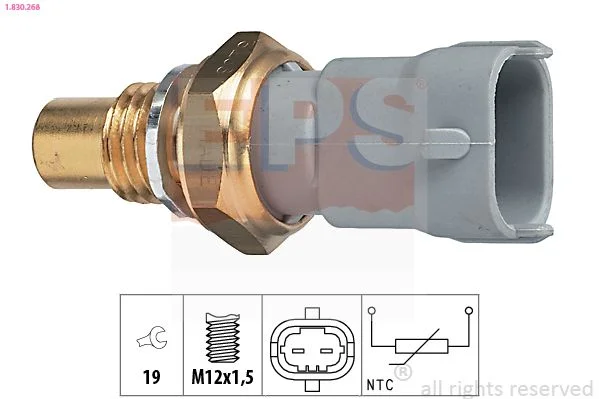 Sensor, temperatura do líquido de refrigeração EPS 1.830.268