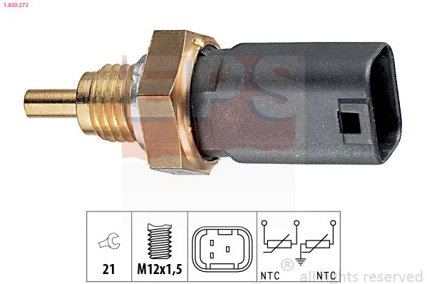 Sensor, temperatura do líquido de refrigeração EPS 1.830.273