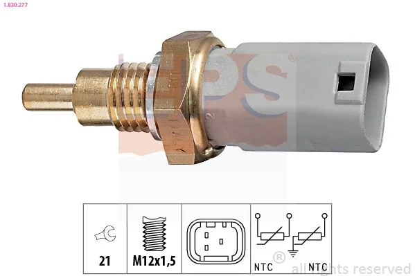 Sensor, temperatura do líquido de refrigeração EPS 1.830.277