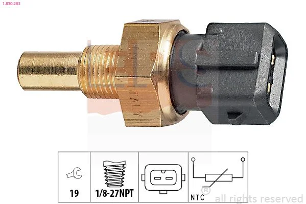 Sensor, temperatura do líquido de refrigeração EPS 1.830.283