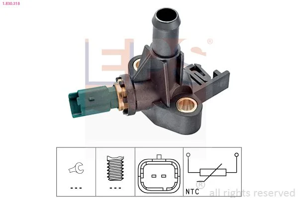 Sensor, temperatura do líquido de refrigeração EPS 1.830.318