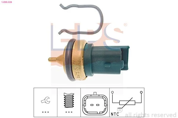 Sensor, temperatura do líquido de refrigeração EPS 1.830.328