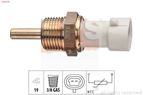 Sensor, temperatura do líquido de refrigeração EPS 1.830.335