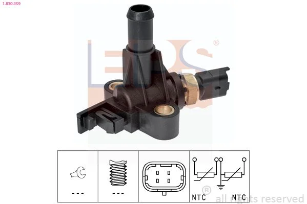 Sensor, temperatura do líquido de refrigeração EPS 1.830.359