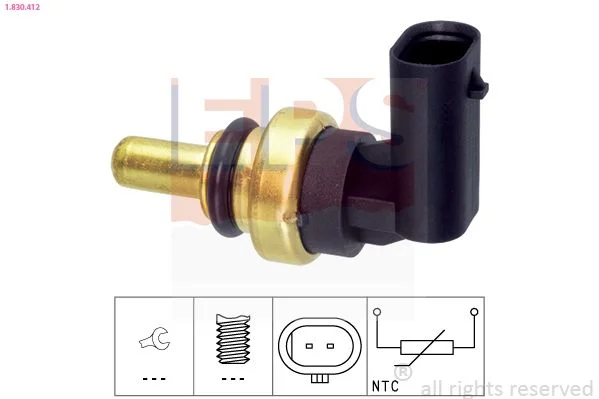 Sensor, temperatura do líquido de refrigeração EPS 1.830.412