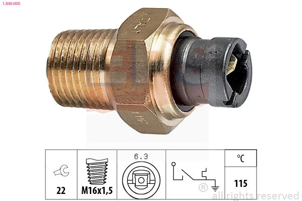 Temperature Switch, coolant warning lamp EPS 1.840.000