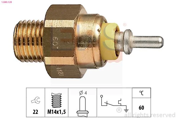 Temperature Switch, coolant warning lamp EPS 1.840.120