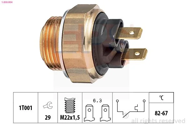Temperature Switch, radiator fan EPS 1.850.004
