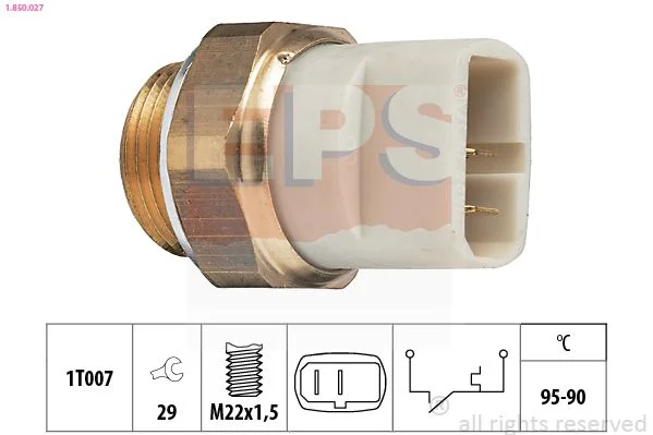 Temperature Switch, radiator fan EPS 1.850.027