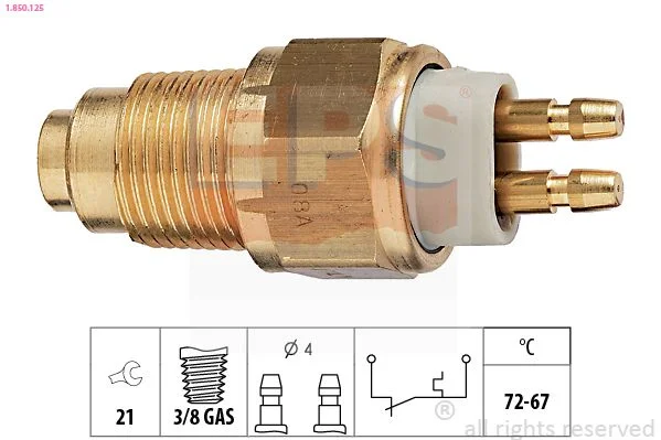 Temperature Switch, radiator fan EPS 1.850.125