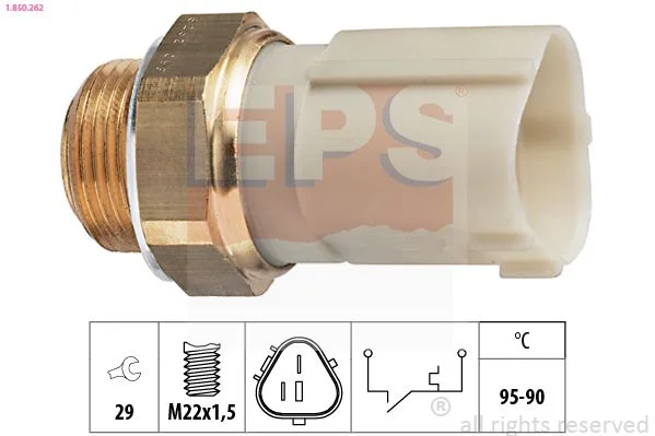 Interruptor de Temperatura, ventoinha do radiador EPS 1.850.262