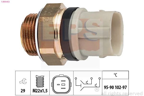 Temperature Switch, radiator fan EPS 1.850.652