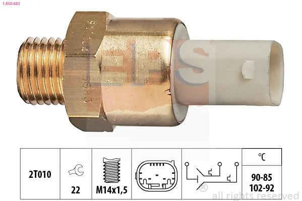 Temperature Switch, radiator fan EPS 1.850.683