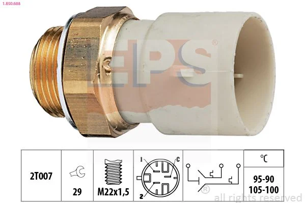Interruptor de Temperatura, ventoinha do radiador EPS 1.850.688