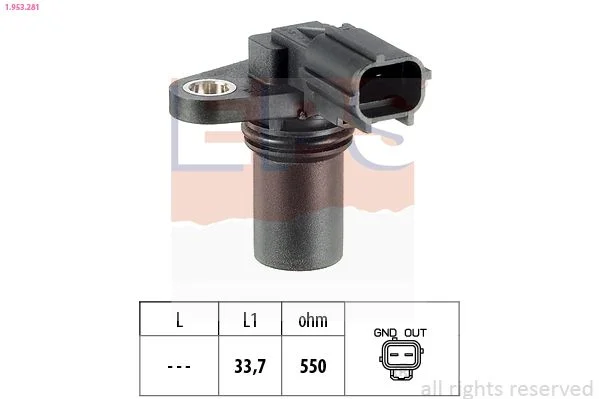 Sensor, posição do comando de válvulas EPS 1.953.281