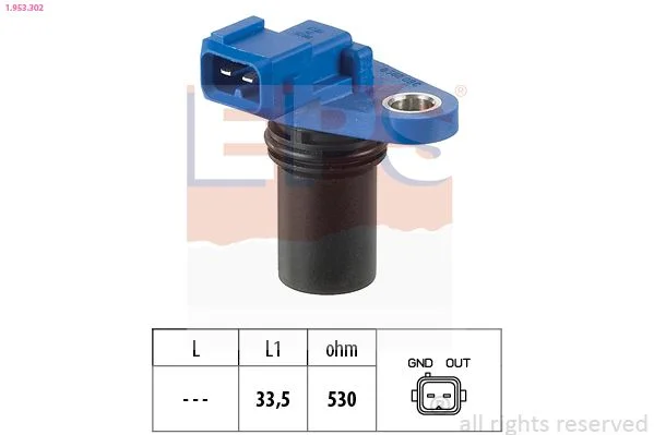 Sensor, posição do comando de válvulas EPS 1.953.302