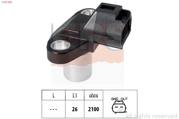 Sensor, posição do comando de válvulas EPS 1.953.362