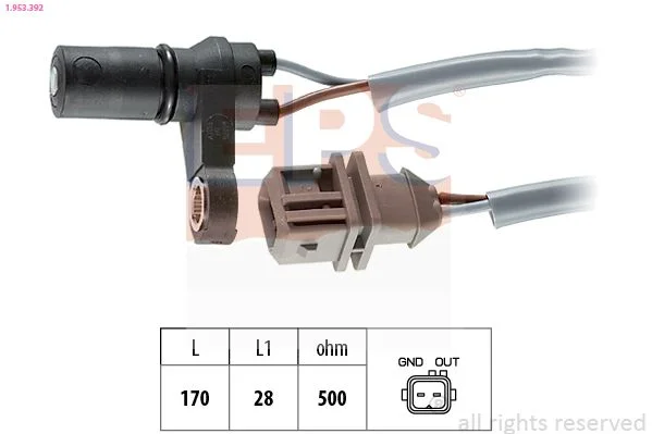 RPM Sensor, automatic transmission EPS 1.953.392