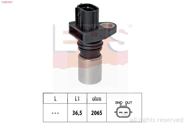 Sensor, pulso do veio de excêntricos EPS 1.953.417
