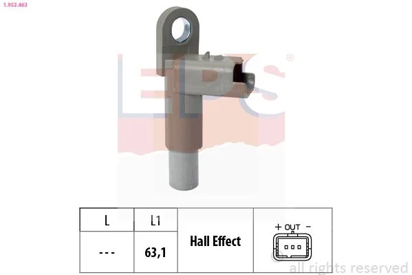 Sensor, posição do comando de válvulas EPS 1.953.463