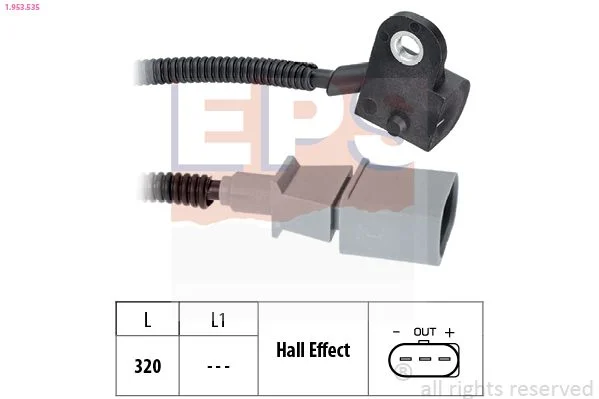 Sensor, posição do comando de válvulas EPS 1.953.535