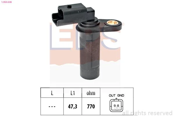 Sensor, pulso do veio de excêntricos EPS 1.953.538
